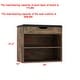preview thumbnail 13 of 32, 24" Rustic Entryway Shoe Storage Bench Open Shelf (6 Pairs) Shoe Storage Cabinet