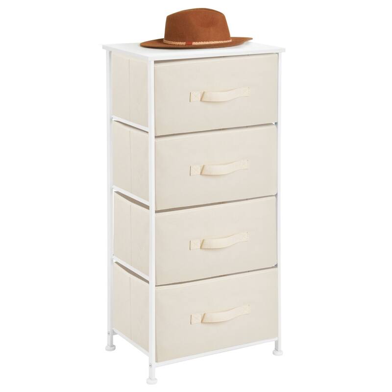 mDesign Vertical Dresser Storage Tower with 4 Drawers