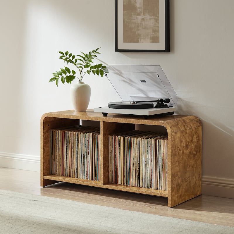 Crosley Ingrid Medium Record Player Stand With Vinyl Storage
