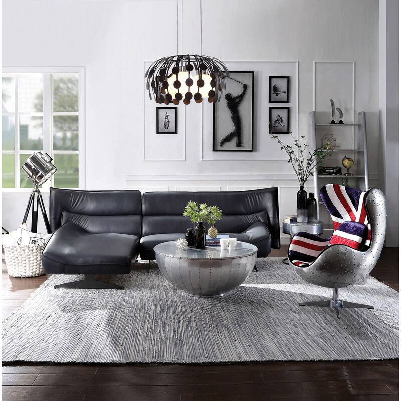 Maven Dark Grey Armless Sectional Sofa with L-Shape