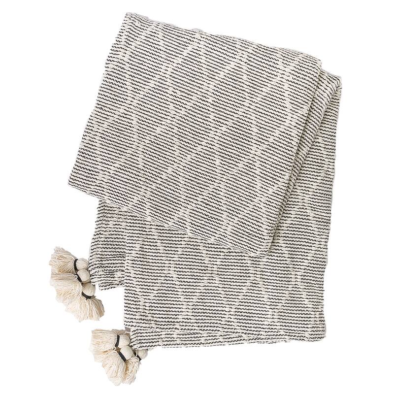 Laurel & Mayfair Cecilia Coal Throw