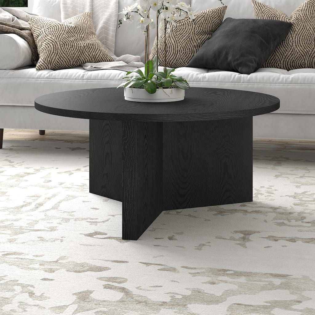 Anders 36" Wide Round Coffee Table