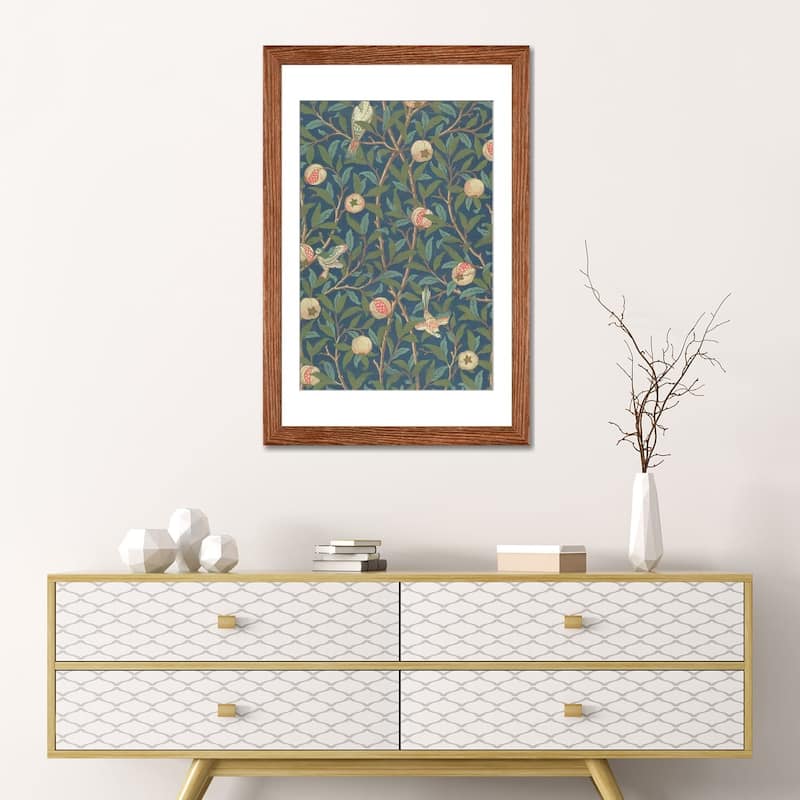 iCanvas "'Bird and Pomegranate' Wallpaper Design, printed by John Henry Dearle " by William Morris