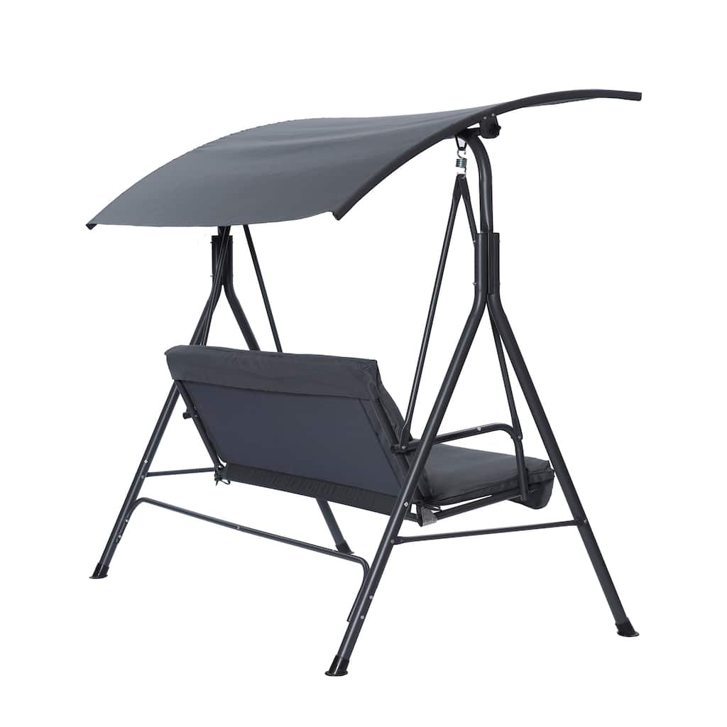 3-Person Patio Glider Swing Chair With Stand