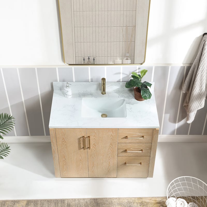 Miseno MV-705742 San 42" Free Standing Single Basin Vanity Set with