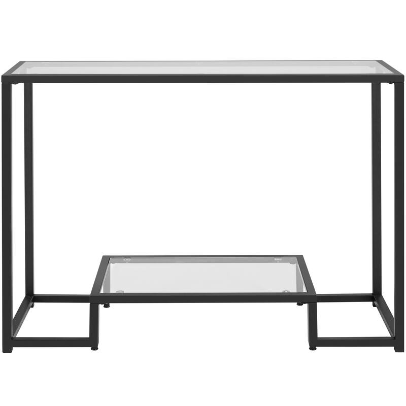 Yaheetech Modern Tempered Glass Console Table Entryway Porch