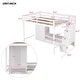 preview thumbnail 7 of 12, Multi-Functional Full Size Loft Bed Frame with Wardrobe, Low Storage Table and Storage Staircase, Health & Safe, White