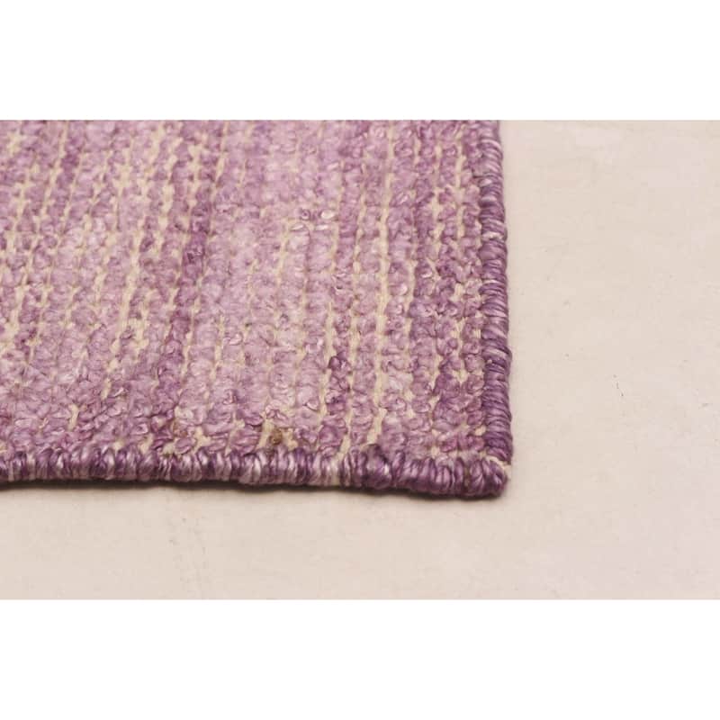 ECARPETGALLERY Hand-knotted Loreto Violet Silk Rug - 9'9 x 14'9