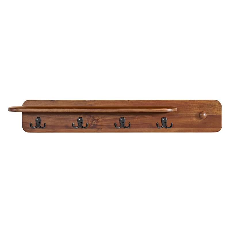 Calais Coat Hook, Warm Chestnut