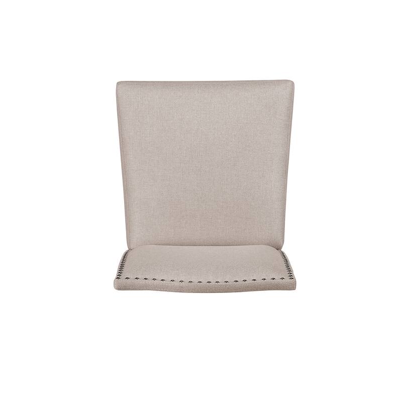 Modern Fabric Barstools with Arching Back High Chair and Nailhead Trim Dining Chair, Counter Reception Chair, Island Chair