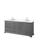 Option Dark Gray, Chrome Trim, White Quartz Top