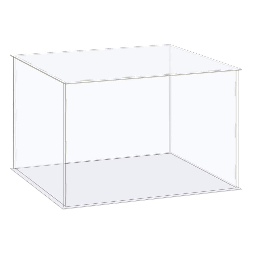 Display Case Box Acrylic Box Transparent Showcase 41x36x36cm for Collectibles
