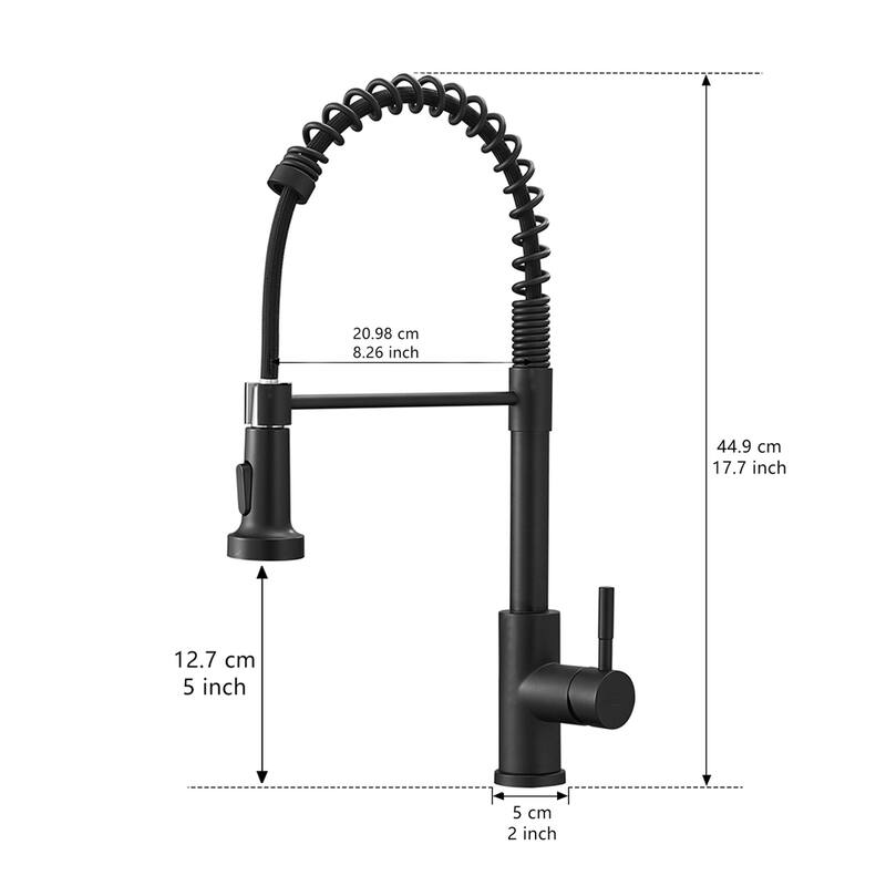 Kitchen Faucet with Pull Down Sprayer Single Handle