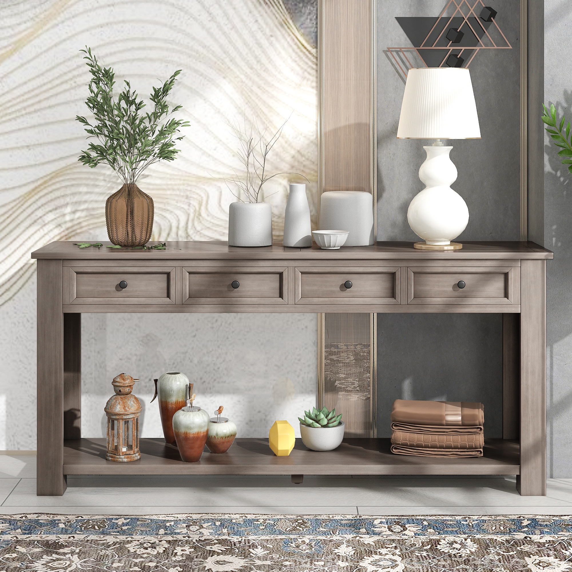Elegant entryway table top