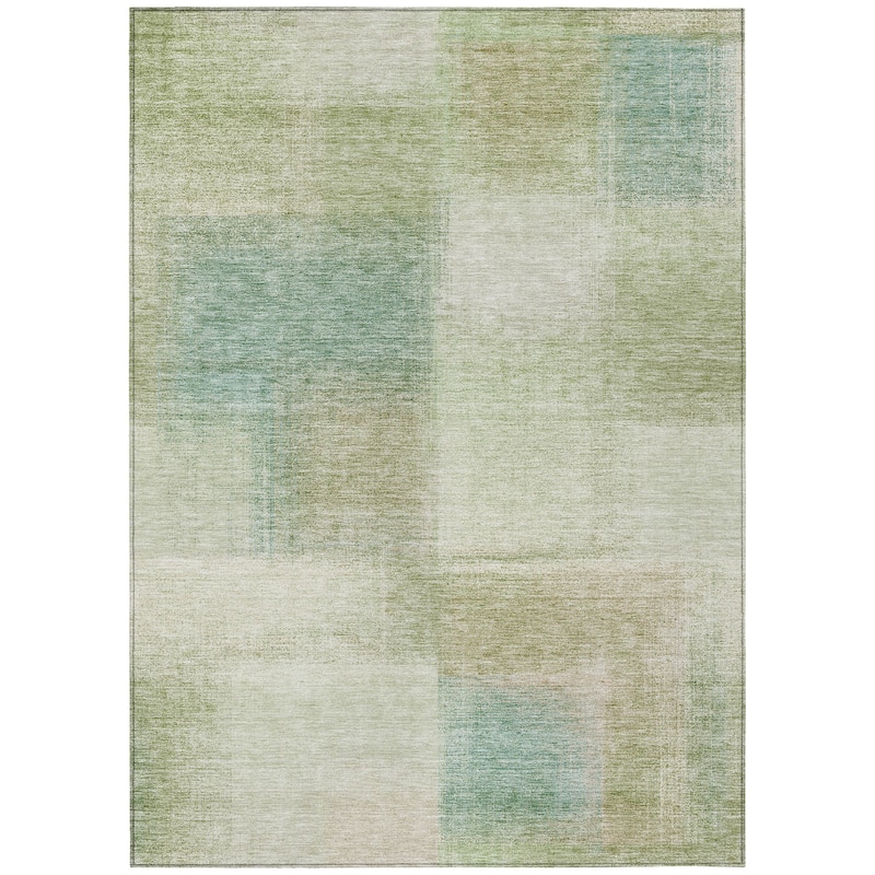 Machine Washable Indoor/ Outdoor Chantille Casual Ombre Rug