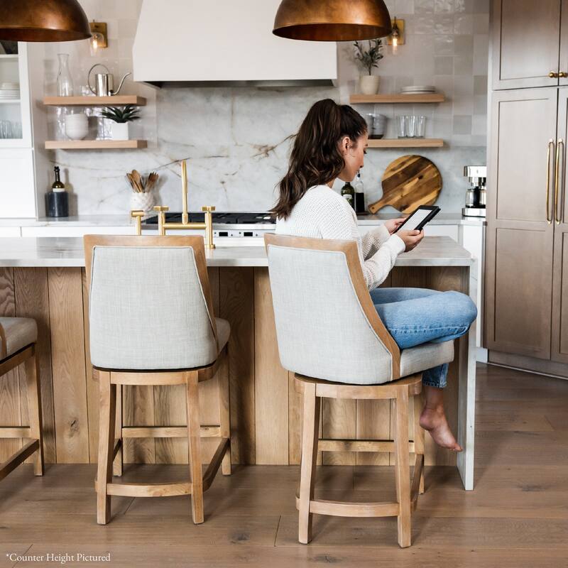 Maven Lane Vienna Swivel Kitchen Stool