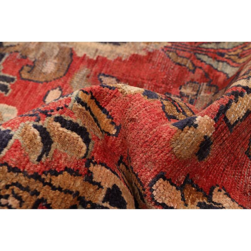 ECARPETGALLERY Hand-knotted Anatolian Vintage Dark Copper Wool Rug - 4'8 x 10'5