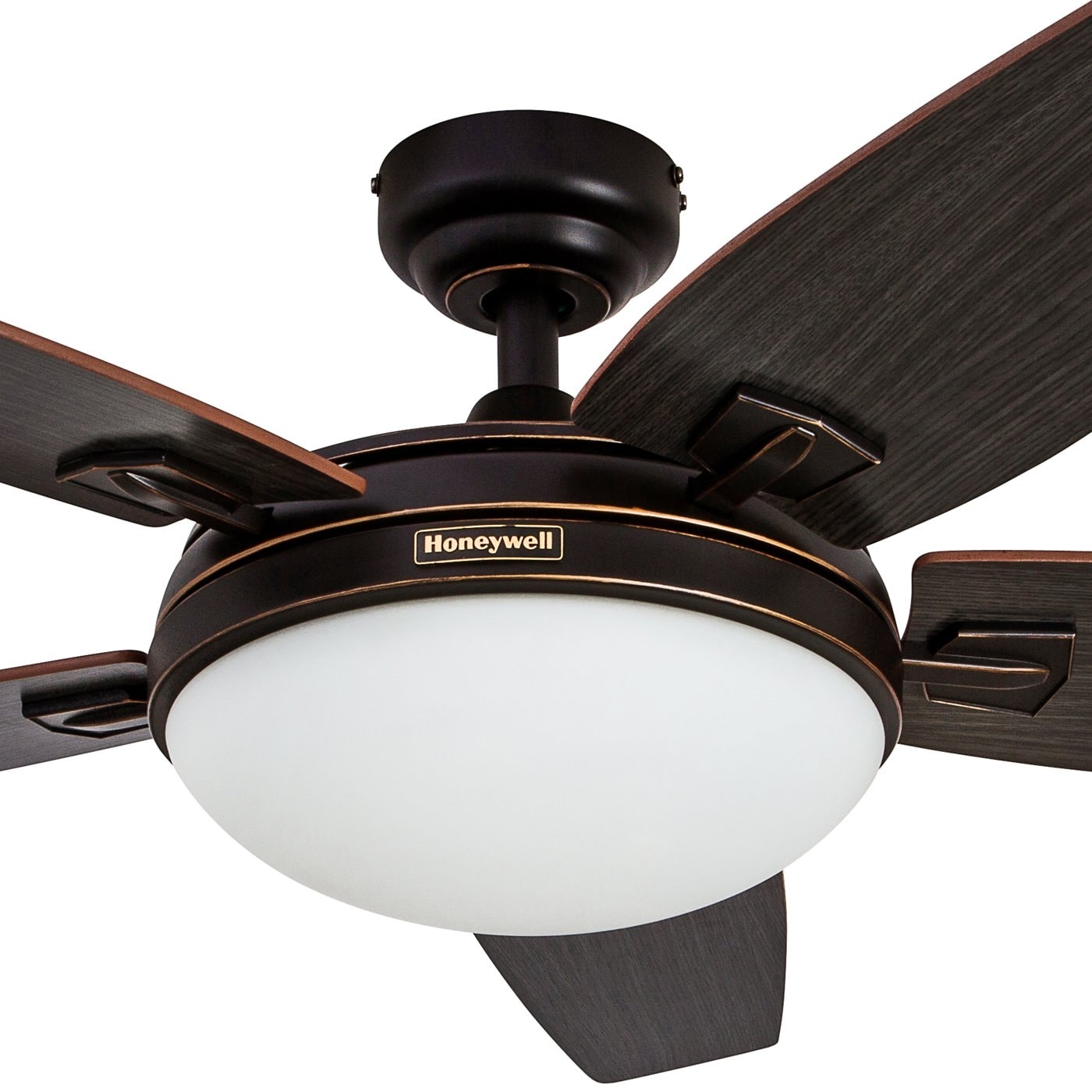 Honeywell Carmel Espresso Bronze Ceiling Fan with Integrated Light and  Remote 48-inch On Sale Bed Bath  Beyond 16000063