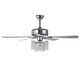 preview thumbnail 21 of 61, Bella Depot 52" Modern Reversible Crystal Ceiling Fan with Remote Control and Light Kit