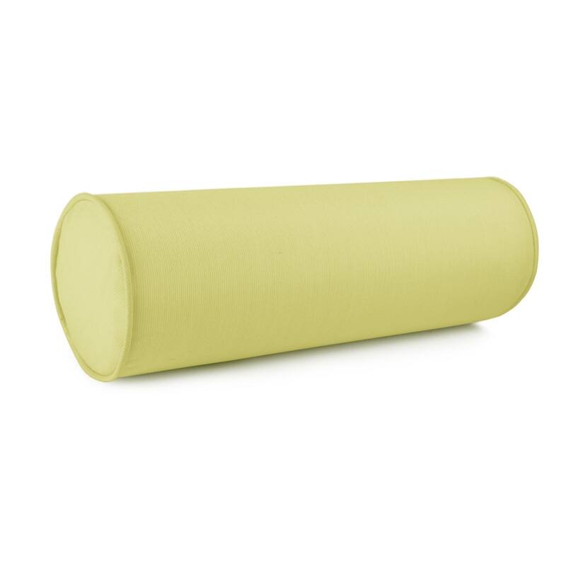 Austin Horn Classics Sunbrella Zippered Neck Roll Bolster (set of 2) - Kiwi