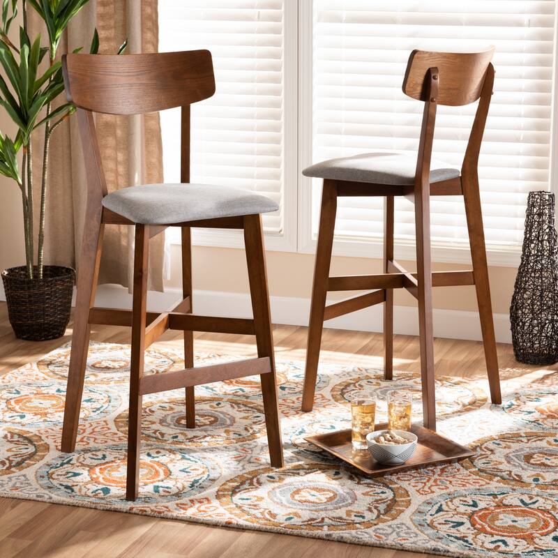 Cameron Modern and Contemporary Transitional 2-PC Bar Stool Set