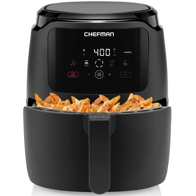 Air Fryer, Large 5 Qt Family Size, One Touch Digital Control Presets, French Fries, Chicken, Meat, Fish