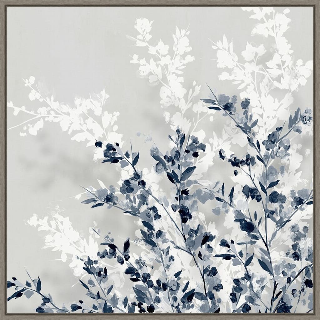 Blue Spring I by Isabelle Z Framed Canvas Art - 22 x 22-inch