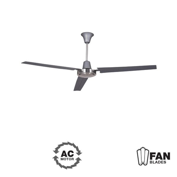 Ellington Fans Utility Modern 56" 3 Blade Indoor Ceiling Fan - Blades Included