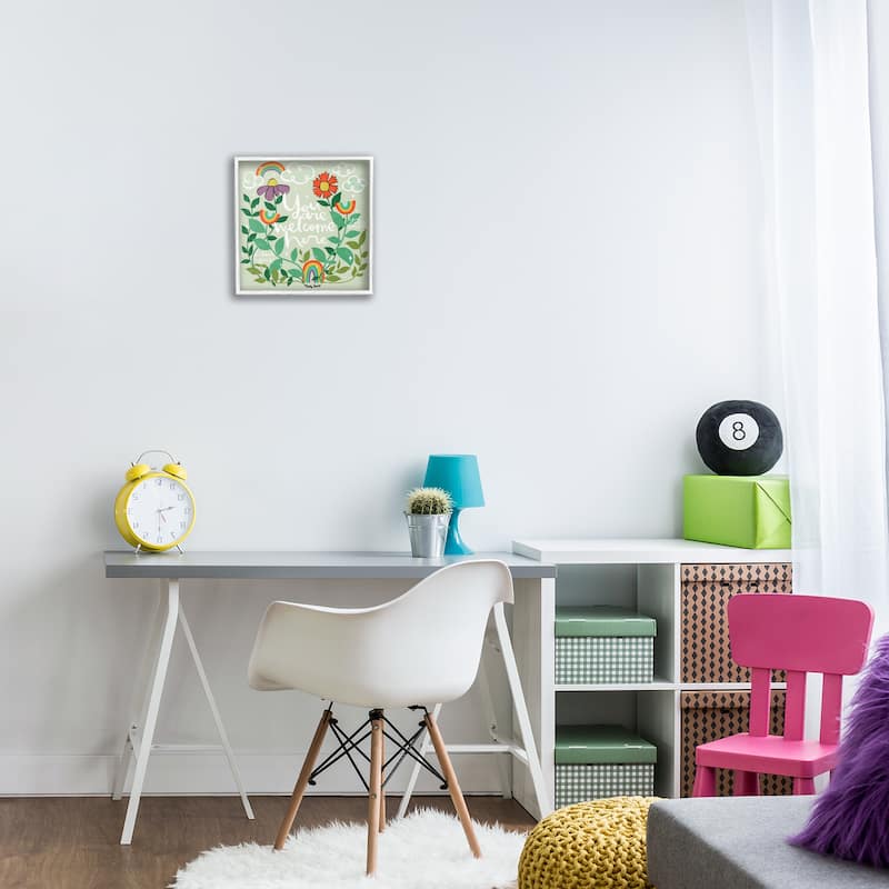 Stupell Comforting Welcome Here Phrases Framed Giclee Art Design By Mandy Ford Art + Illustration
