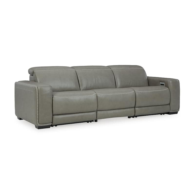 Signature Design by Ashley Correze Gray 3-Piece Power Reclining Sofa - 116.5"W x 41"D x 33.25"H