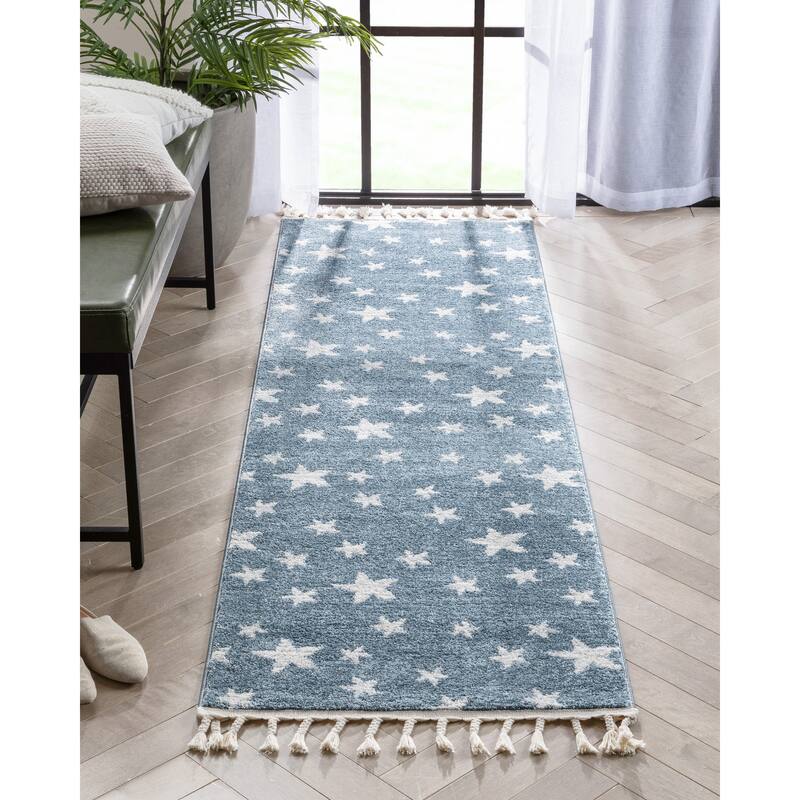 Well Woven Kennedy Stars Plush Area Rug