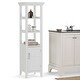 preview thumbnail 1 of 11, WYNDENHALL Hayes 56.3 inch H x 15.75 inch W Bath Storage Tower - 16 W x 16 D x 56 H - 16 W x 16 D x 56 H