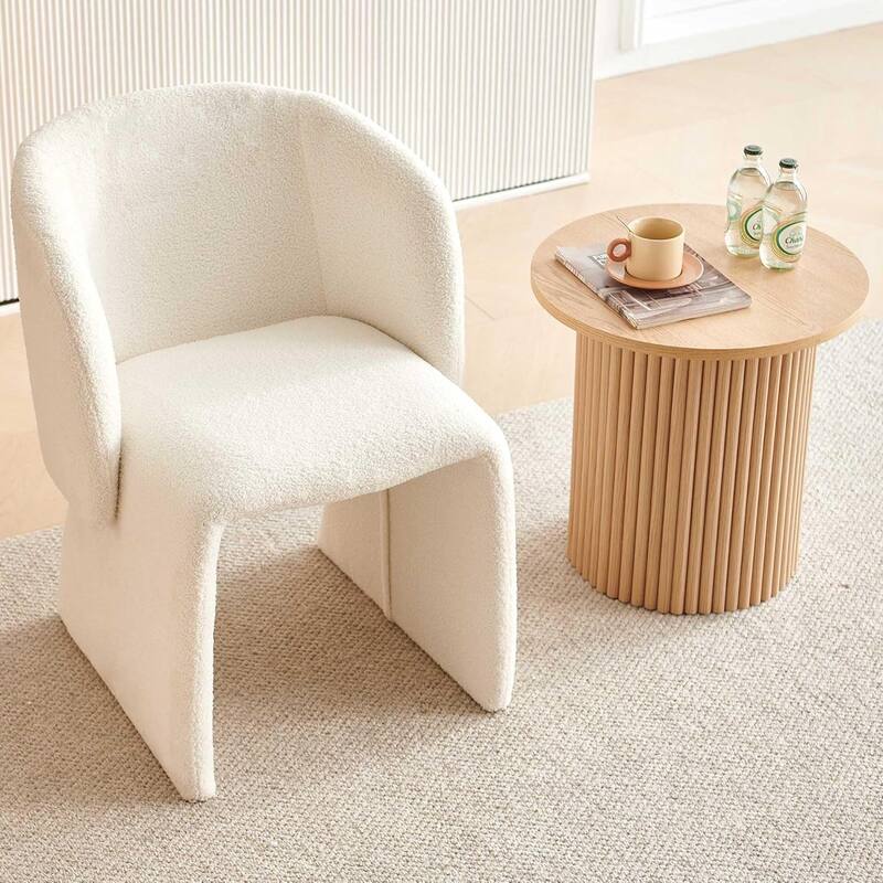 Howtai Barrel Dining Sofa Chairs Upholstered-Fully Wrapped