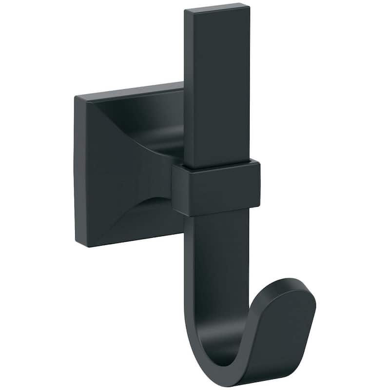 Amerock HBX36686 Burbank Single Robe Hook - Matte Black