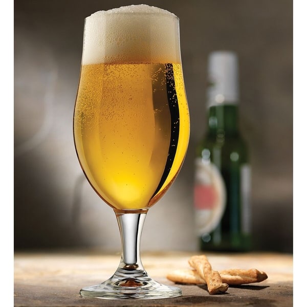 Libbey Craft Brews Belgian Ale Beer Glasses, 16.5-ounce, Set of 6