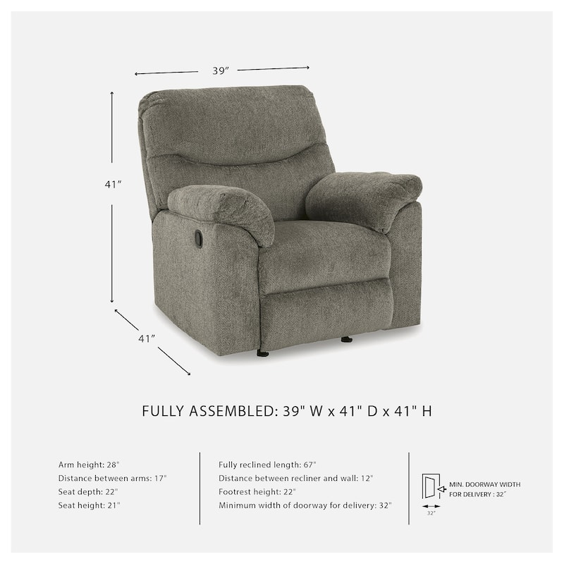 Signature Design by Ashley Alphons Rocker Recliner
