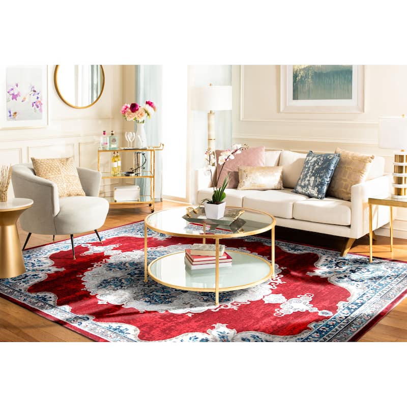 SAFAVIEH Brentwood Coralyne Traditional Oriental Rug