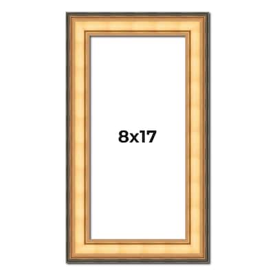 8x17 Frame Gold Plein Aire Solid Wood Picture Frame Width 2 Inches |