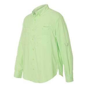 Shop Hilton Baja Long Sleeve Fishing Shirt Sea Green Xl Overstock 16250419