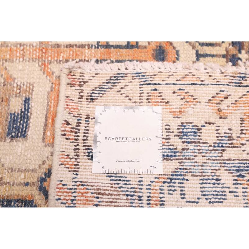 ECARPETGALLERY Hand-knotted Antalya Vintage Dark Navy Wool Rug - 6'8 x 9'9