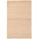 preview thumbnail 1 of 7, ECARPETGALLERY Braid weave Sienna Light Khaki Wool Rug - 3'11 x 6'2