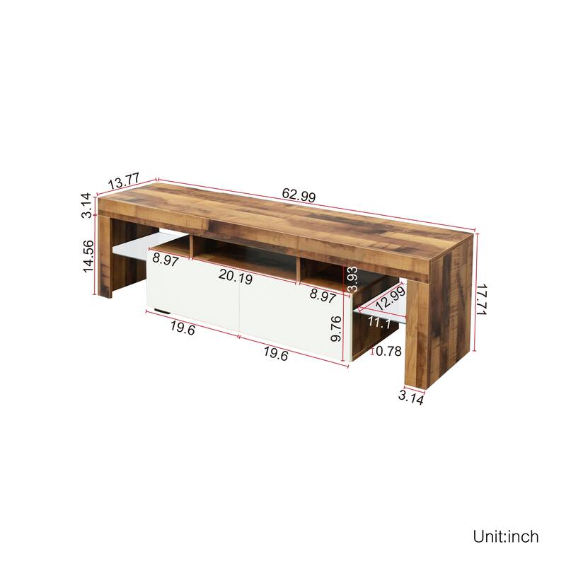 60-Inch Modern TV Stand with RGB light