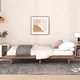 preview thumbnail 6 of 7, Wooden Queen Platform Bed Frame for Kids Teens Adults, Queen Size Bedframe with Solid Wood Slats Support, Not Included Headboard