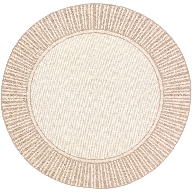 Livabliss Felice Border Indoor/ Outdoor Area Rug - 5'3" Round - 5'3" Round