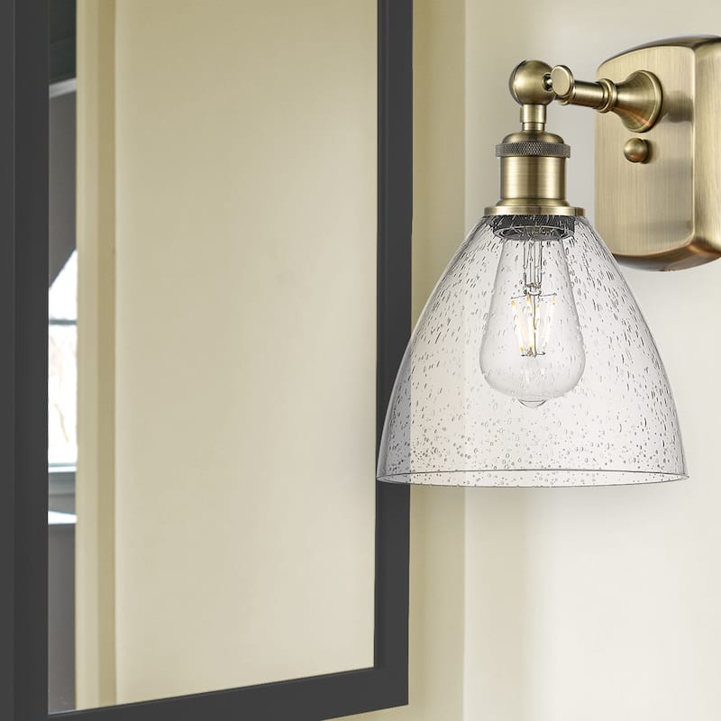 Innovations Lighting 516-1W-12-8 Bristol Sconce Bristol Glass 12" Tall