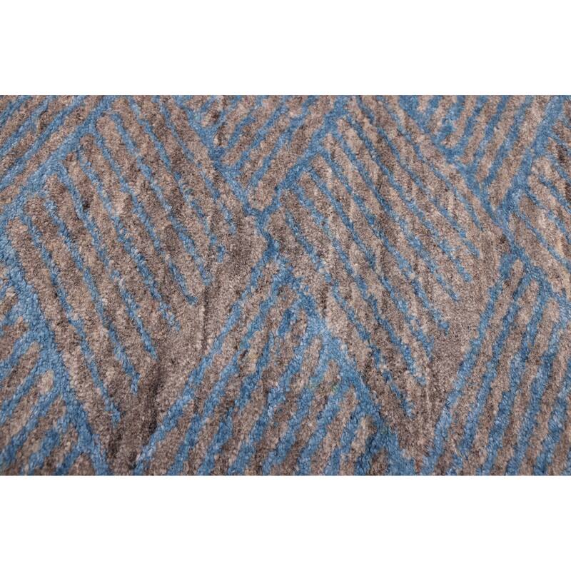 ECARPETGALLERY Hand Loomed Elysian Grey Rug - 5'1 x 7'6