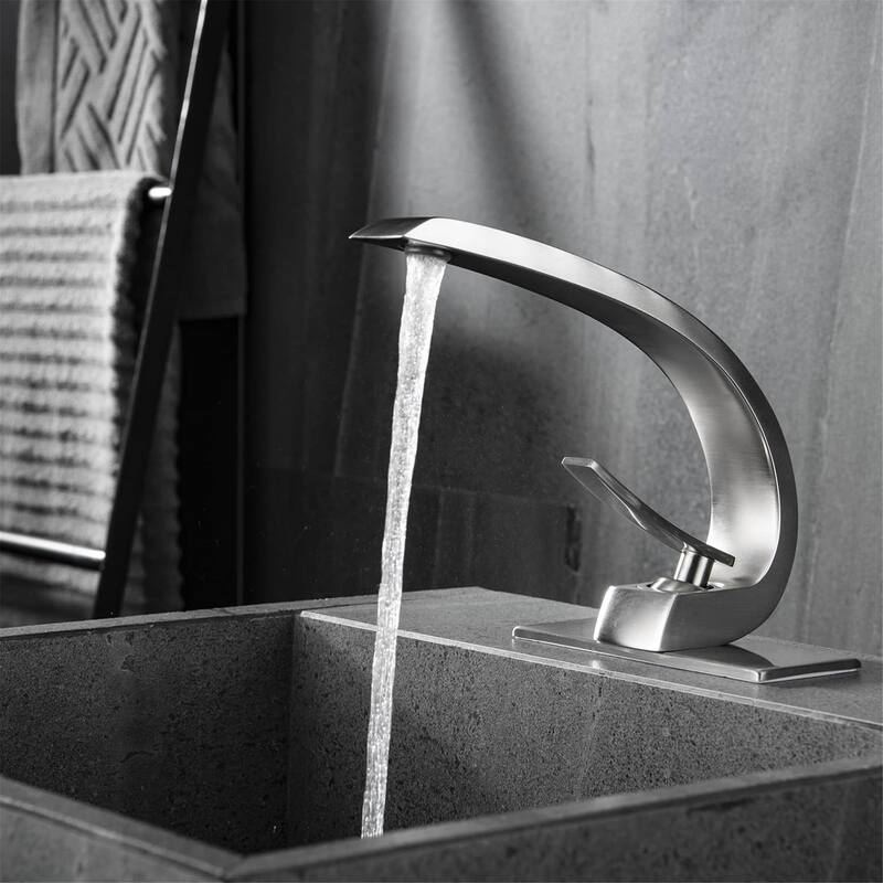Single Handle Bathroom Sink Faucet One Hole Modern Bathroom Vanity Basin Faucets Mixer Taps With Valve