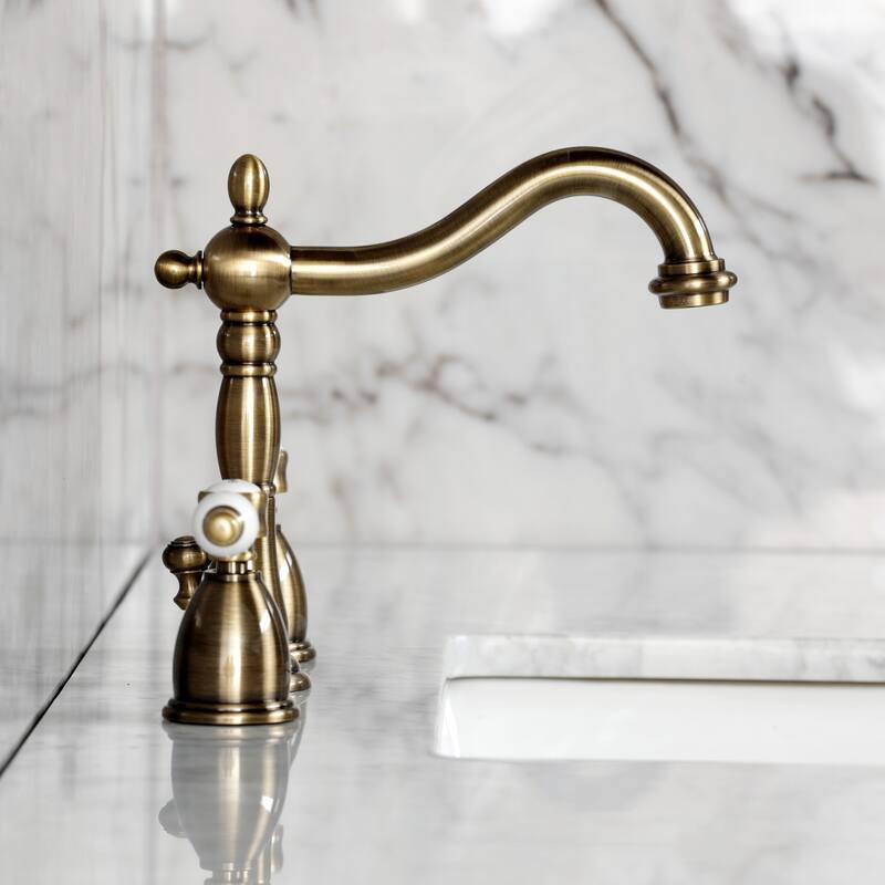 Kingston Brass Bel-Air Widespread Bathroom Faucet with Brass Pop-Up