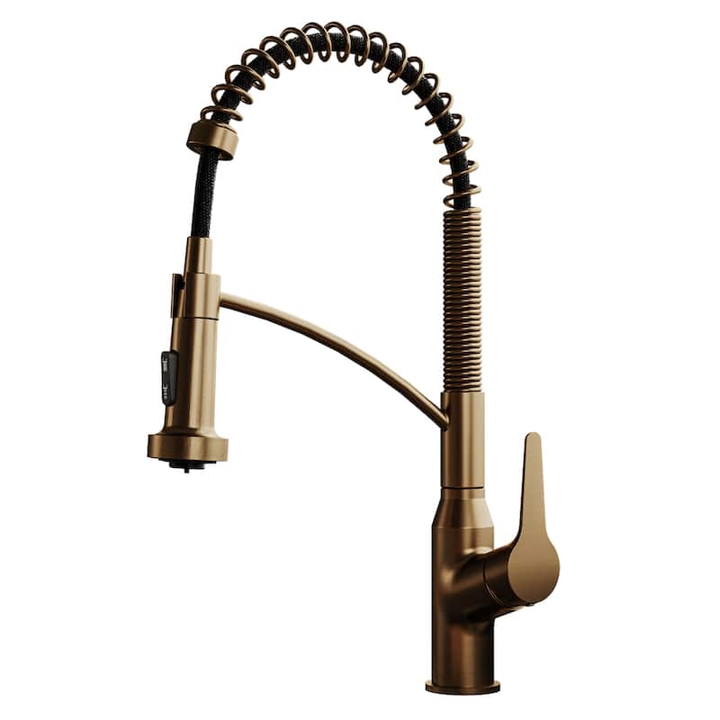 Karran Scottsdale Single-Handle Pull-Down Sprayer Kitchen Faucet - Brushed Copper