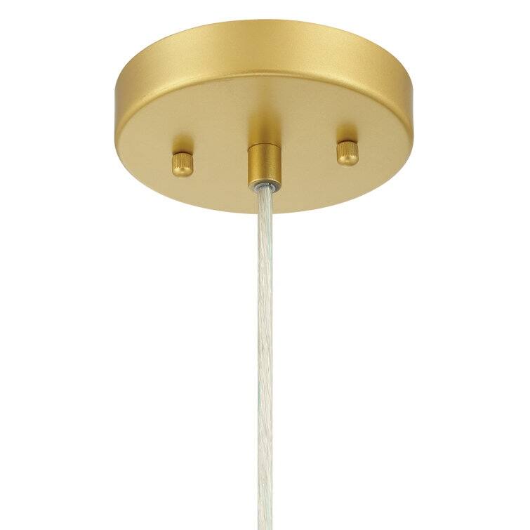 Acroma 1-Light Modern Pendant Light Fixture with Felt Shade